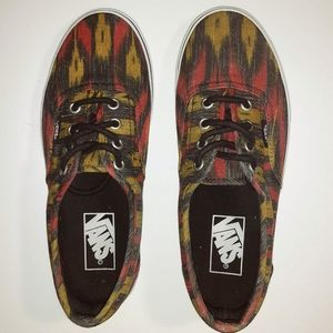 Vans 70's Era Multicolor Shag Red Orange Black